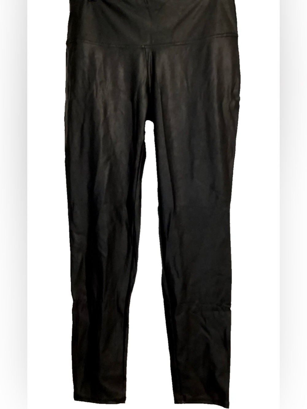 Women's Time & Tru Women's Black Faux Leather Leggings XXL Size 20 NWT